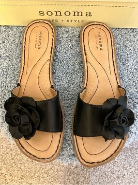 Sonoma Flower Slide Sandals